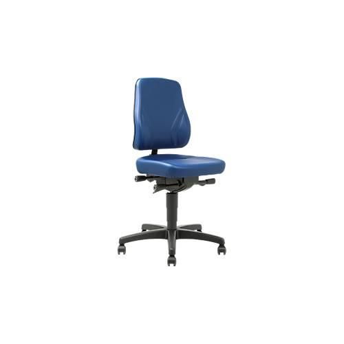 Drehstuhl All-In-One Trend 9633, mit Rollen, Kunstleder, Skai blau