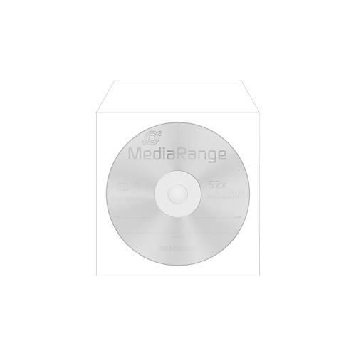 CD-/DVD-Papierhüllen, wiederverschließbar, Sichtfenster, weiß, 50 Stück