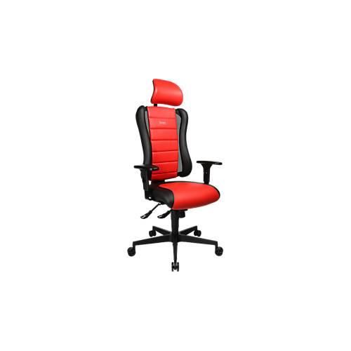 Gaming Stuhl SITNESS RS, 3D-Sitzfläche, Synchronmechanik, Sitzzeit 8 Std., schwarz/rot