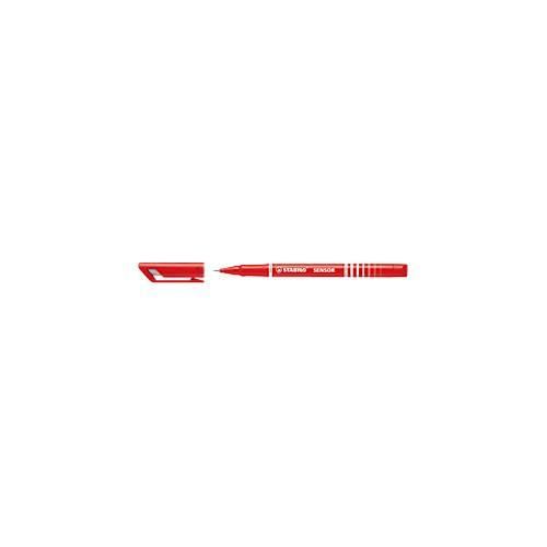 Stabilo Fineliner Sensor, Strichbreite 0,3 mm, rot, 10 St.