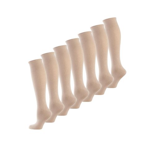NUR DIE Damen Kniestrümpfe Fit & Vital 7er Pack