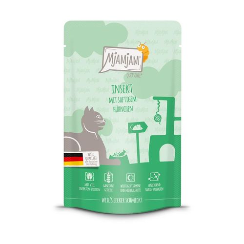 MjAMjAM - Quetschie - Insekt mit saftigem Hühnchen 48x125g