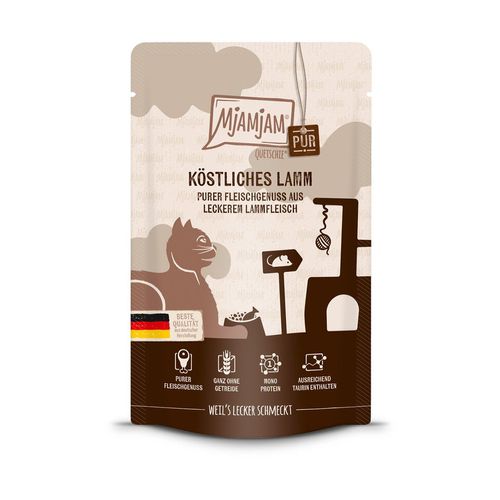 MjAMjAM Quetschie purer Fleischgenuss köstliches Lamm pur 12x125g