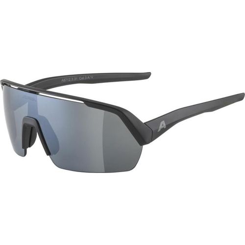 Alpina Turbo HR Q-Lite Sportbrille black matt/mirror blue one size