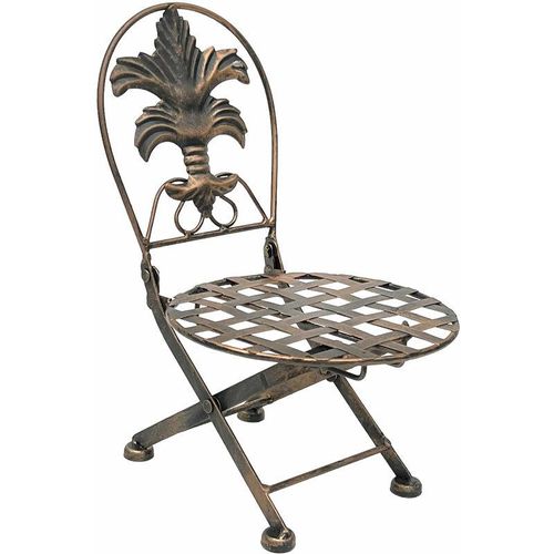 Dandibo - Blumenhocker Stuhl klappbar metall Blumenständer Pflanzenständer 32 cm Puppenstuhl