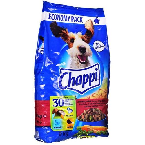 CHAPPI Rindfleisch & Geflügelhundefutter - 9 kg