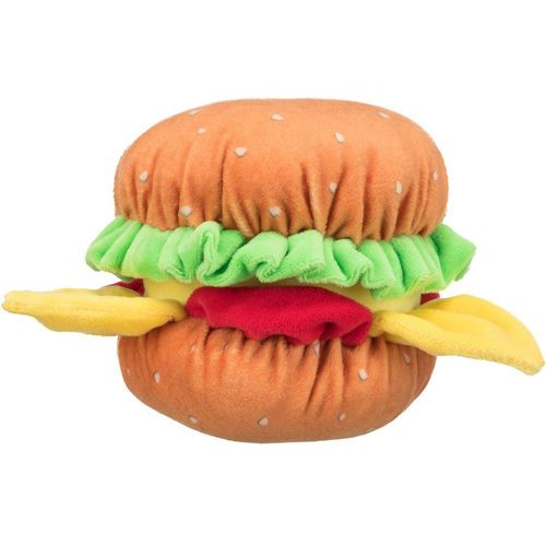 TRIXIE Burger Spielzeug Plüsch, Ø 13 cm