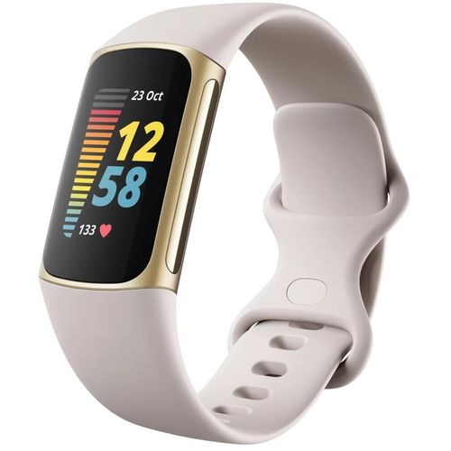 Fitbit Charge 5 Fitness Tracker, Weiß/Gold