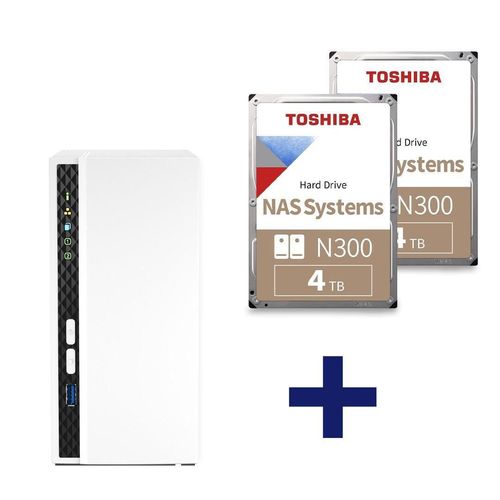 QNAP TS-231K & 8TB Toshiba N300 NAS Bundle