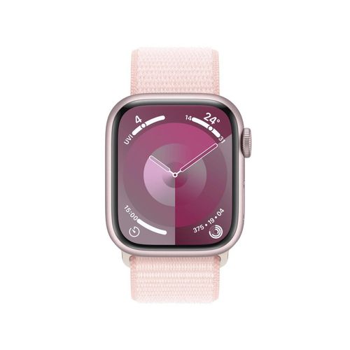 Apple Watch Series 9 (GPS + Cellular) 41mm Aluminiumgehäuse pink, Sportband pink Loop