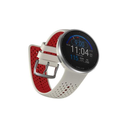 Polar Pacer Pro Smartwatch (3 cm/1,2 Zoll, Proprietär), weiß