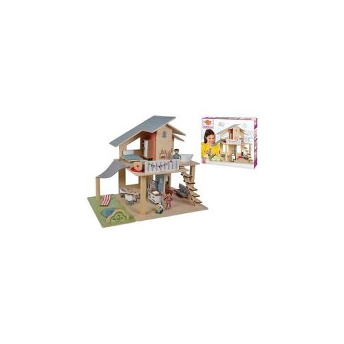 Puppenhaus , Holz, Kunststoff , Kiefer , 42.5x32.5x10 cm , Spielzeug, Puppen & Puppenzubehör, Puppenhäuser