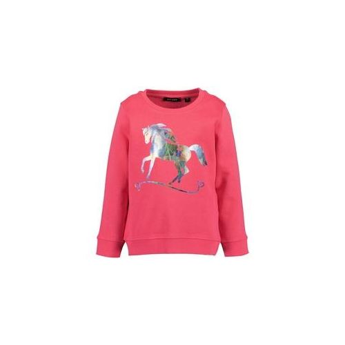BLUE SEVEN - Sweatshirt Horse Mit Foliendruck In Pink Gr.98