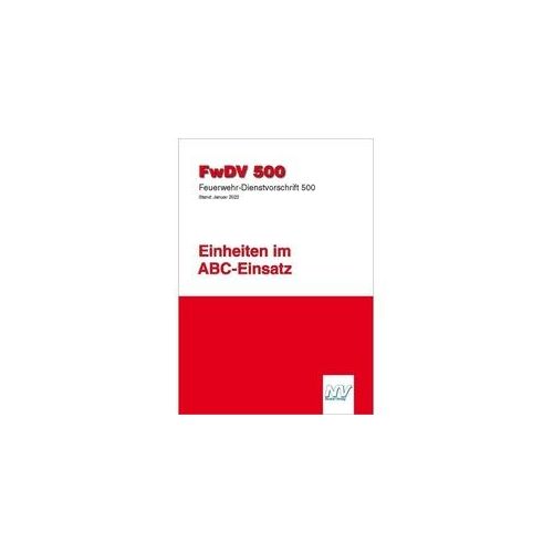 Fwdv 500: Einheiten Im Abc-Einsatz Kartoniert (TB)