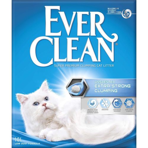 Ever Clean Extra Strong Clumping Katzenstreu ohne Duft, 10 Liter