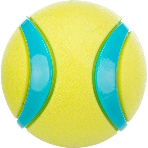 TRIXIE Ball schwimmfähig für Hunde, ø 6 cm, limette/blau