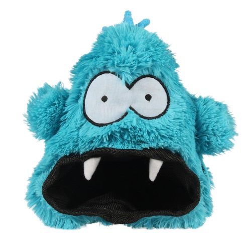 Coockoo Plüsch Monster Hangry Hundespielzeug, blau