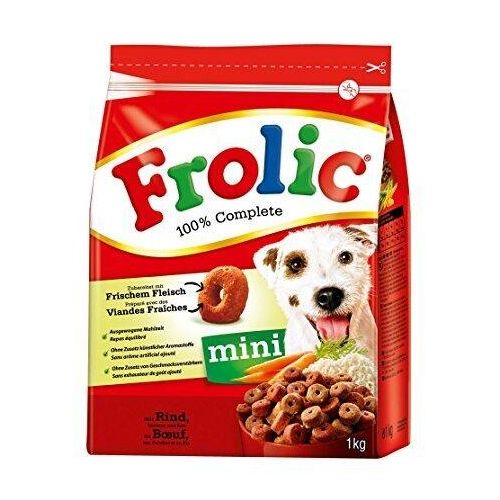 Frolic Hundefutter Mini, Rind, Karotten & Reis, 1kg