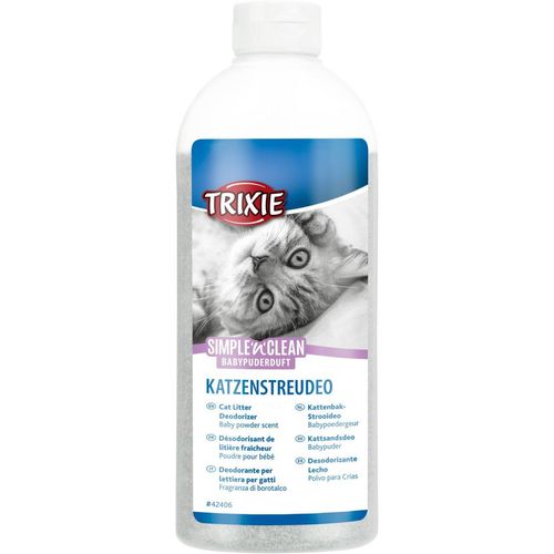 TRIXIE Simple Clean Katzenstreudeo, Babypuderduft, 750 g