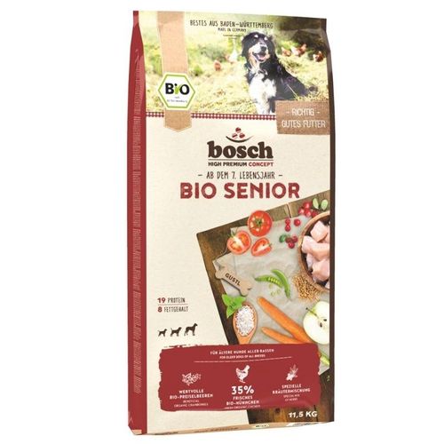 Bosch Bio Senior Hühnchen & Preiselbeere Hundefutter, 11,5kg