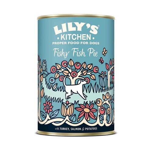 Lily's Kitchen Hundefutter Nassfutter Adult, Fishy Fish Pie, 6 x 400 g
