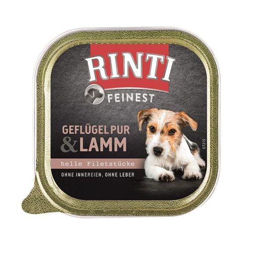 Rinti Feinest Hundefutter, Geflügel & Lamm 11 x 150 g