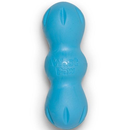 West Paw Rumpus Hundespielzeug, 16 cm, blau