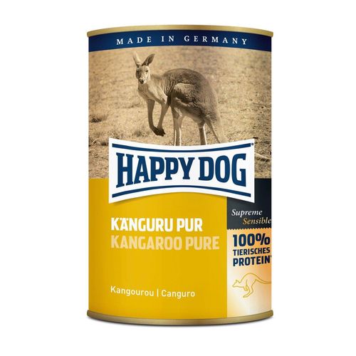 Happy Dog Nassfutter Känguru Pur, 6 x 400g