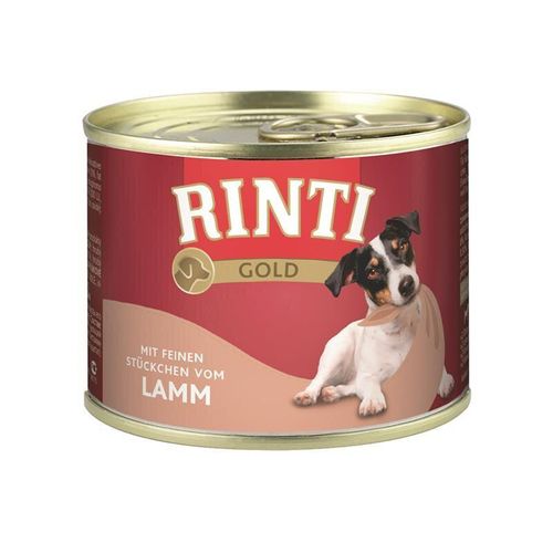 Rinti Gold Hundefutter, 12 x 185g, Lamm