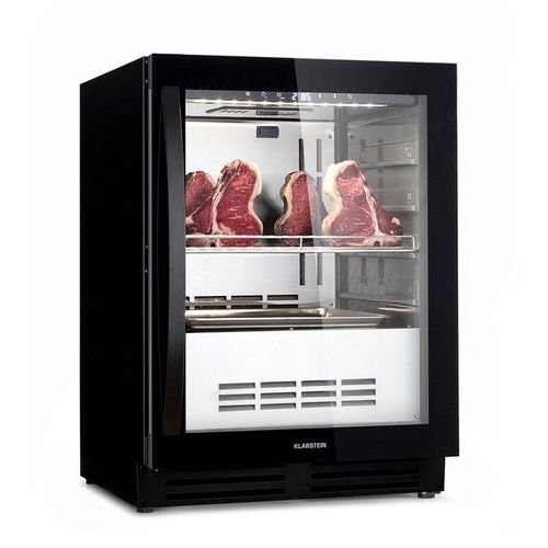 Kühlschrank, Reifeschrank Dry-Aged, 1 Zonen Kühlschrank mit Glastür, Dryager für In- und Outdoor mit LED-Beleuchtung, Freistehend oder