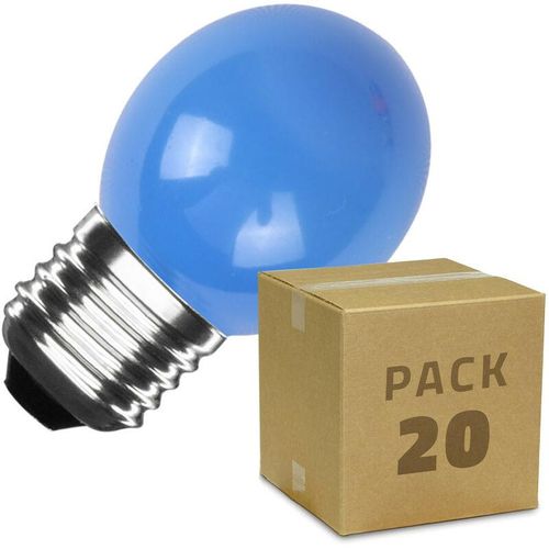 20er Pack LED-Lampen E27 G45 3W Einfarbig Einfarbig Blau