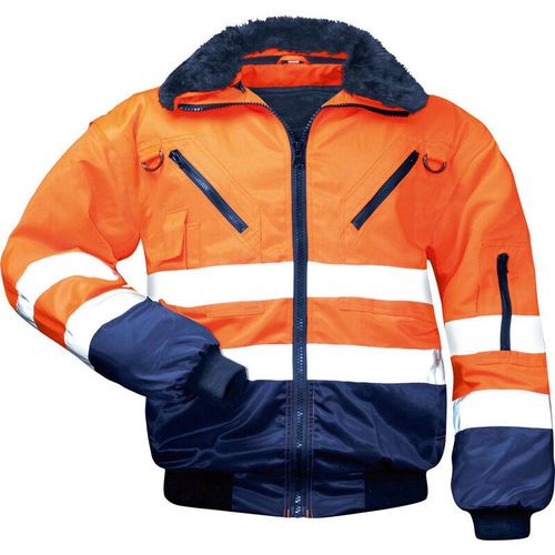 Norway - erik warnschutzpilotjacke 23649 Gr.XXXXL orange/marine