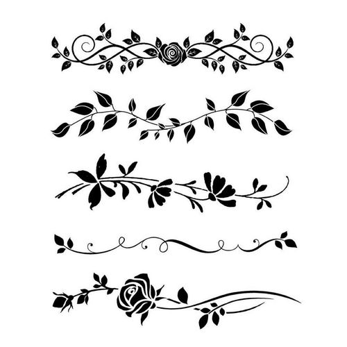 Stamperia Malschablone Schablone Blumenranken