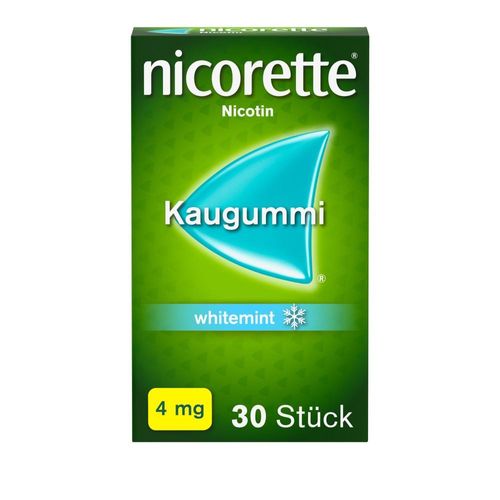 nicorette 4mg Nikotinkaugummi whitemint zur Rauchentwöhnung 30 St