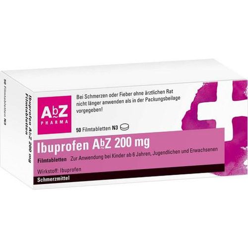 IBUPROFEN AbZ 200 mg Filmtabletten 50 St