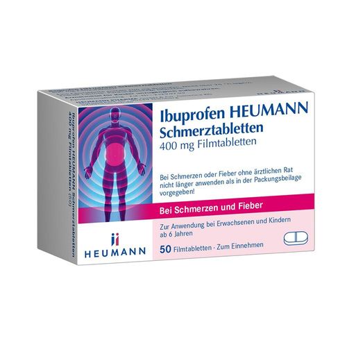 Ibuprofen HEUMANN Schmerztabletten 400 mg Filmtabletten 50 St