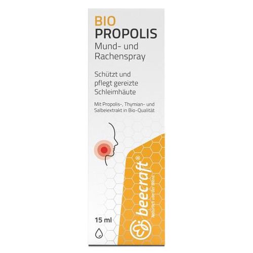 BEECRAFT Propolis BIO Mund- und Rachenspray 15 ml