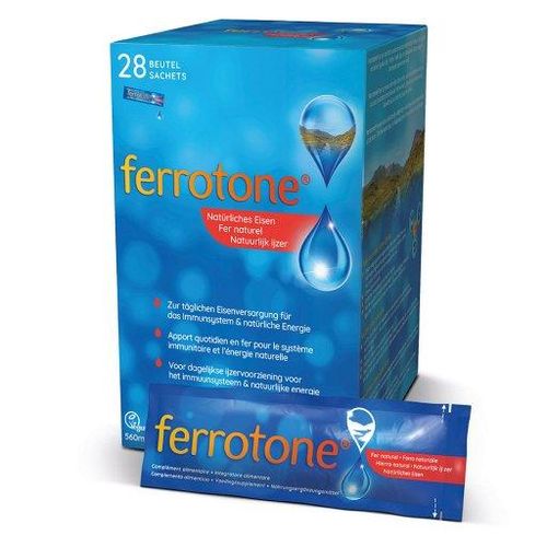 FERROTONE natürliches Eisen Beutel 28X20 ml