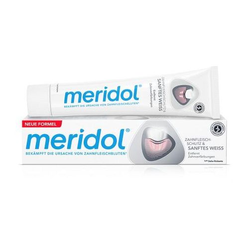 meridol Zahnfleischschutz & sanftes weiß Zahnaufhellende Zahnpasta 75 ml