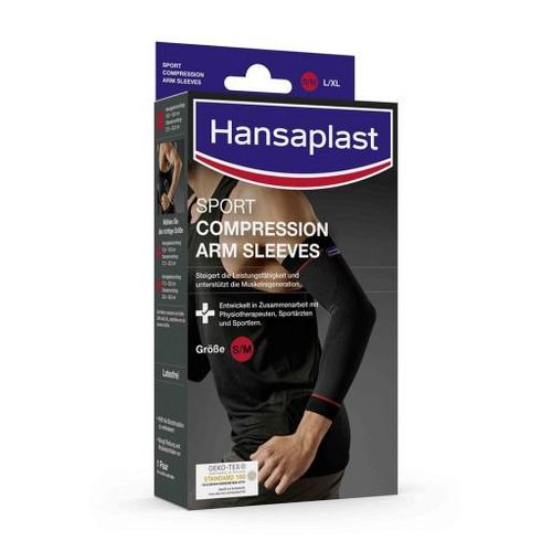 HANSAPLAST Sport Compression Arm-Sleeves Gr. S/M 2 St