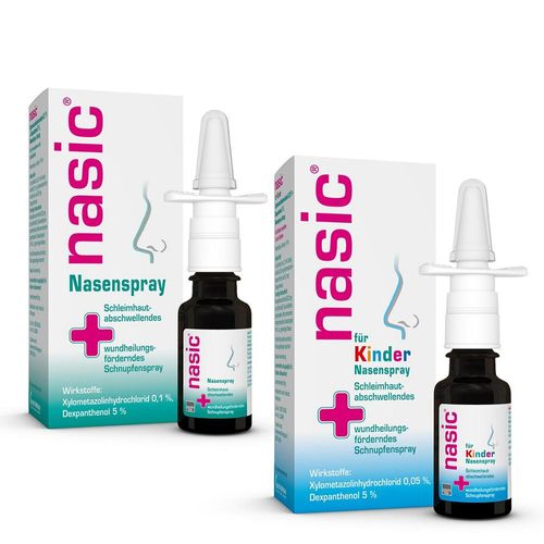 NASIC Nasenspray + NASIC Nasenspray für Kinder 2x10ml 2X10 ml