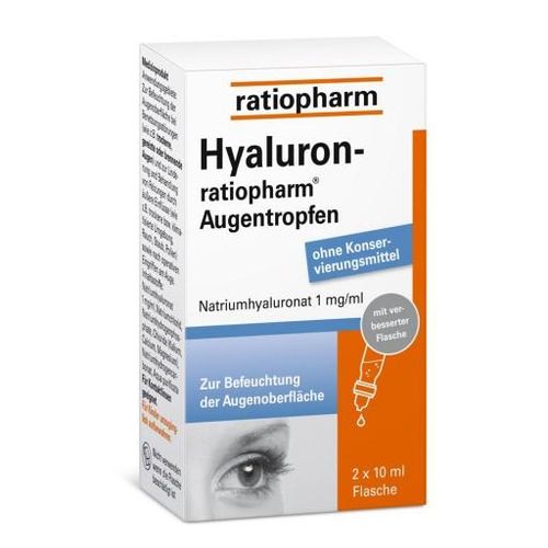 HYALURON-RATIOPHARM Augentropfen 2X10 ml