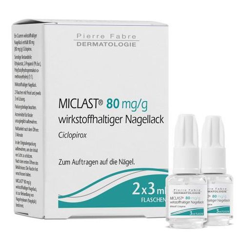 MICLAST® 80 mg/g wirkstoffhaltiger Nagellack gegen Nagelpilz 2X3 ml