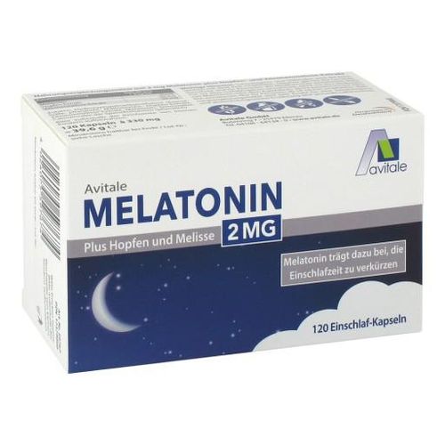 MELATONIN 2 mg plus Hopfen und Melisse Kapseln 120 St