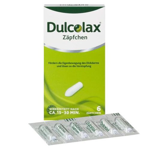 DulcoLax Zäpfchen Abführmittel bei Verstopfung mit Bisacodyl 6 St