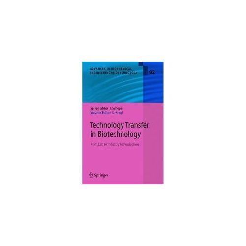 Technology Transfer In Biotechnology Kartoniert (TB)