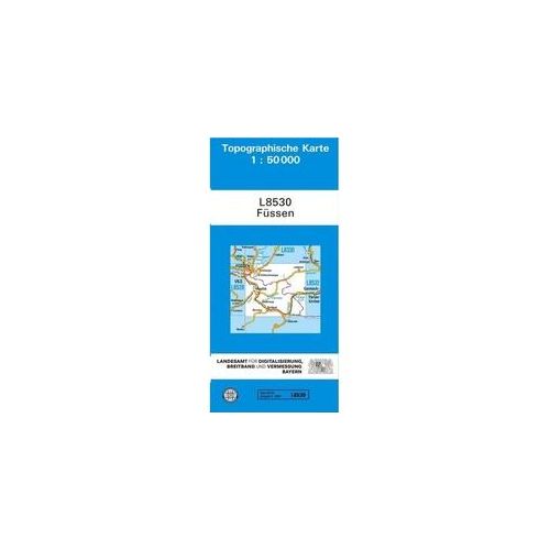 Topographische Karte Bayern / L8530 / Topographische Karte Bayern Füssen Karte (im Sinne von Landkarte)