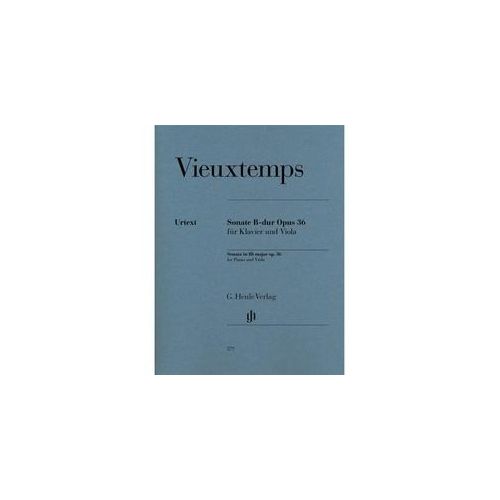 Henry Vieuxtemps - Violasonate B-Dur Op. 36 - Henri Vieuxtemps Kartoniert (TB)