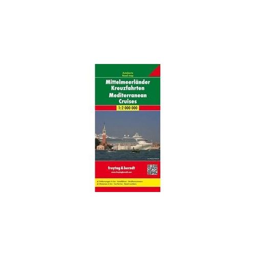 Mittelmeerländer Kreuzfahrten Autokarte 1:2.000.000. Mediterranean Cruises. Croisiéres En Méditerranee. Crociere Nel Mediterraneo. Cruceros Mediterrá