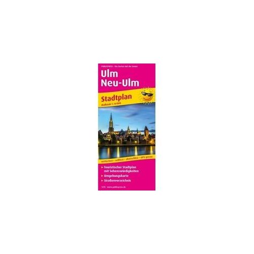 Publicpress Stadtplan Ulm / Neu-Ulm Karte (im Sinne von Landkarte)